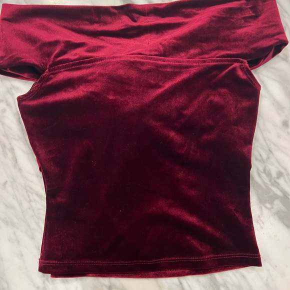 Reformation velvet off the shoulder top. Worn once! - Picture 6 of 7